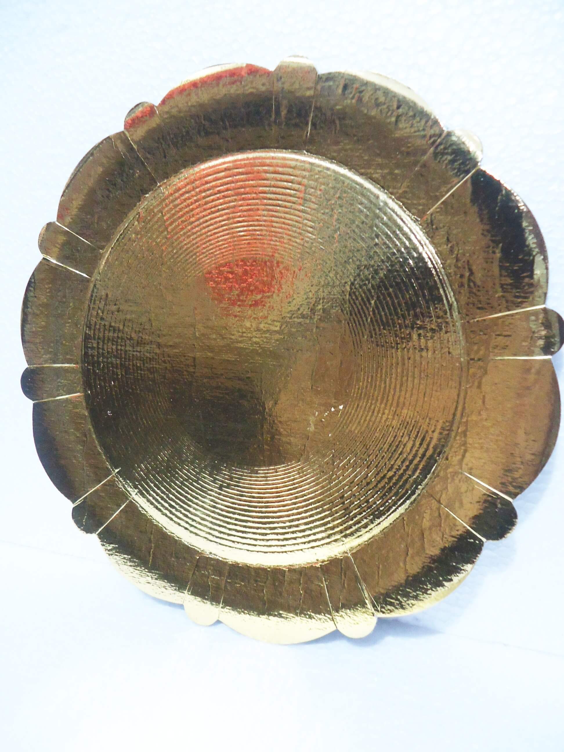 PLATO DORADO REDONDO Nº5 ø28