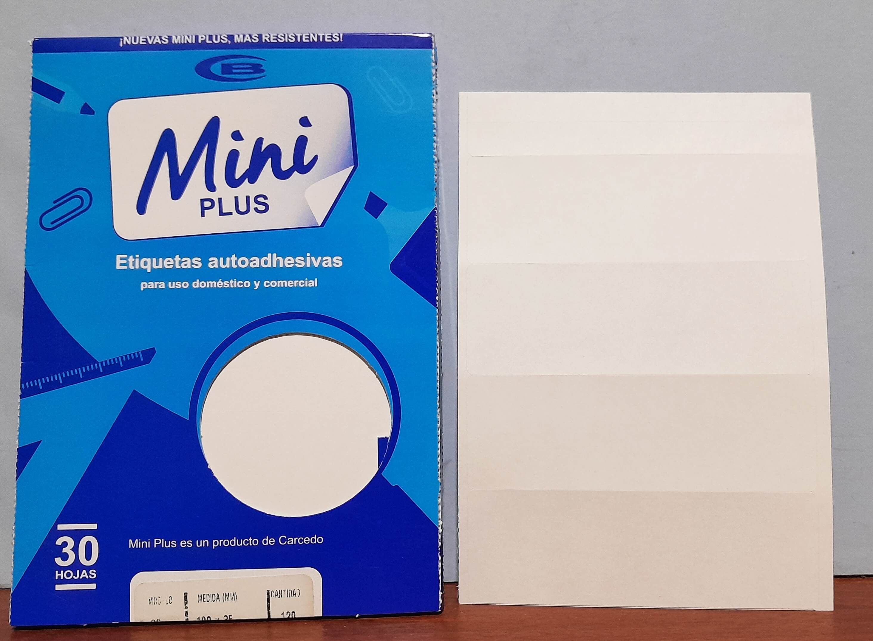 ETIQUETA MINI xCAJA MOD36 100X35MM