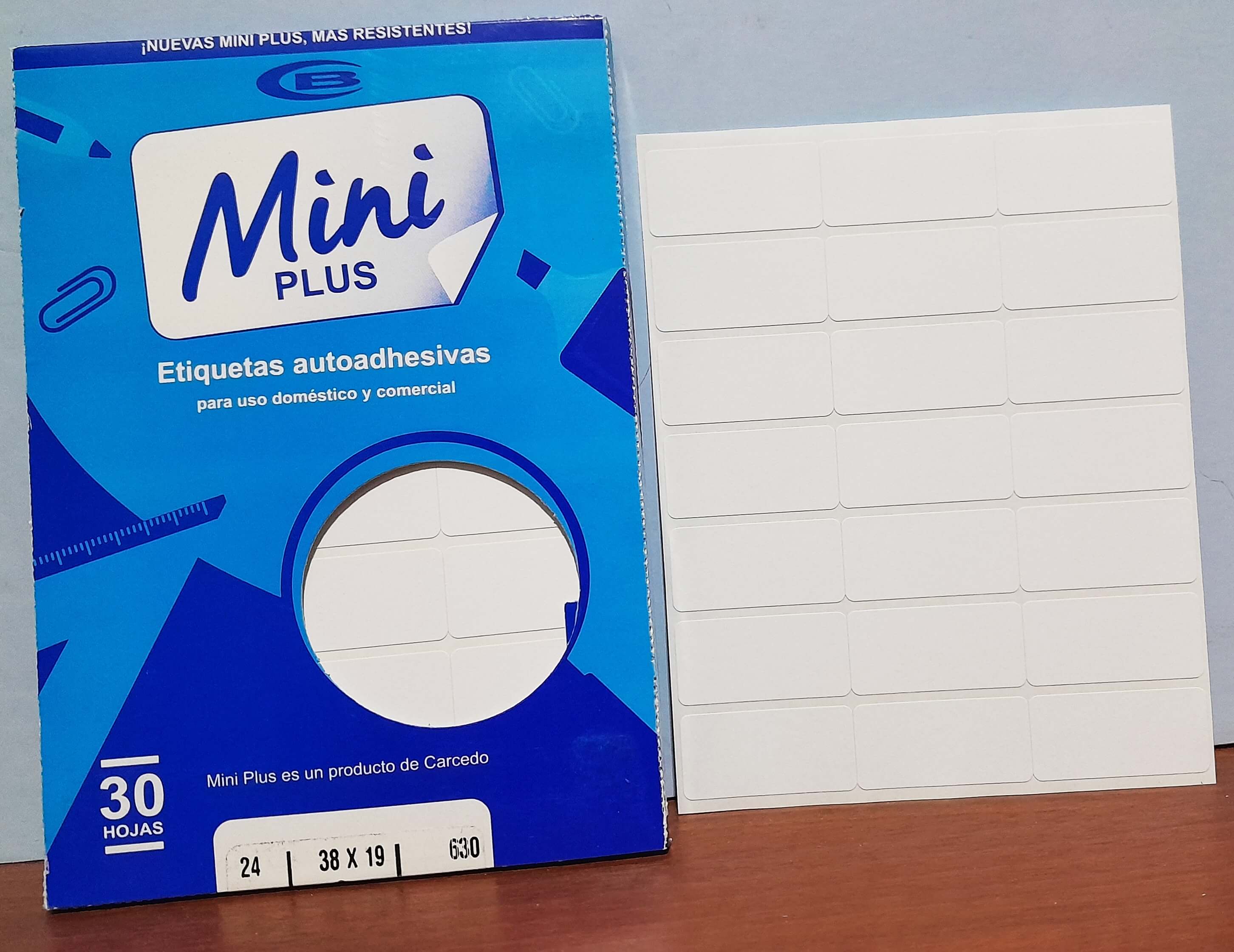 ETIQUETA MINI xCAJA MOD24 38X19MM