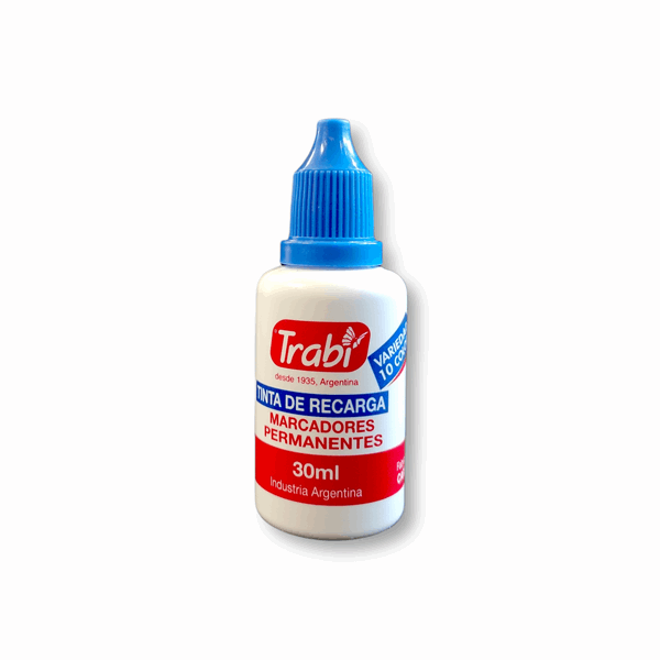 TINTA PARA MARCADOR TRABI PERMANENTE AZU
