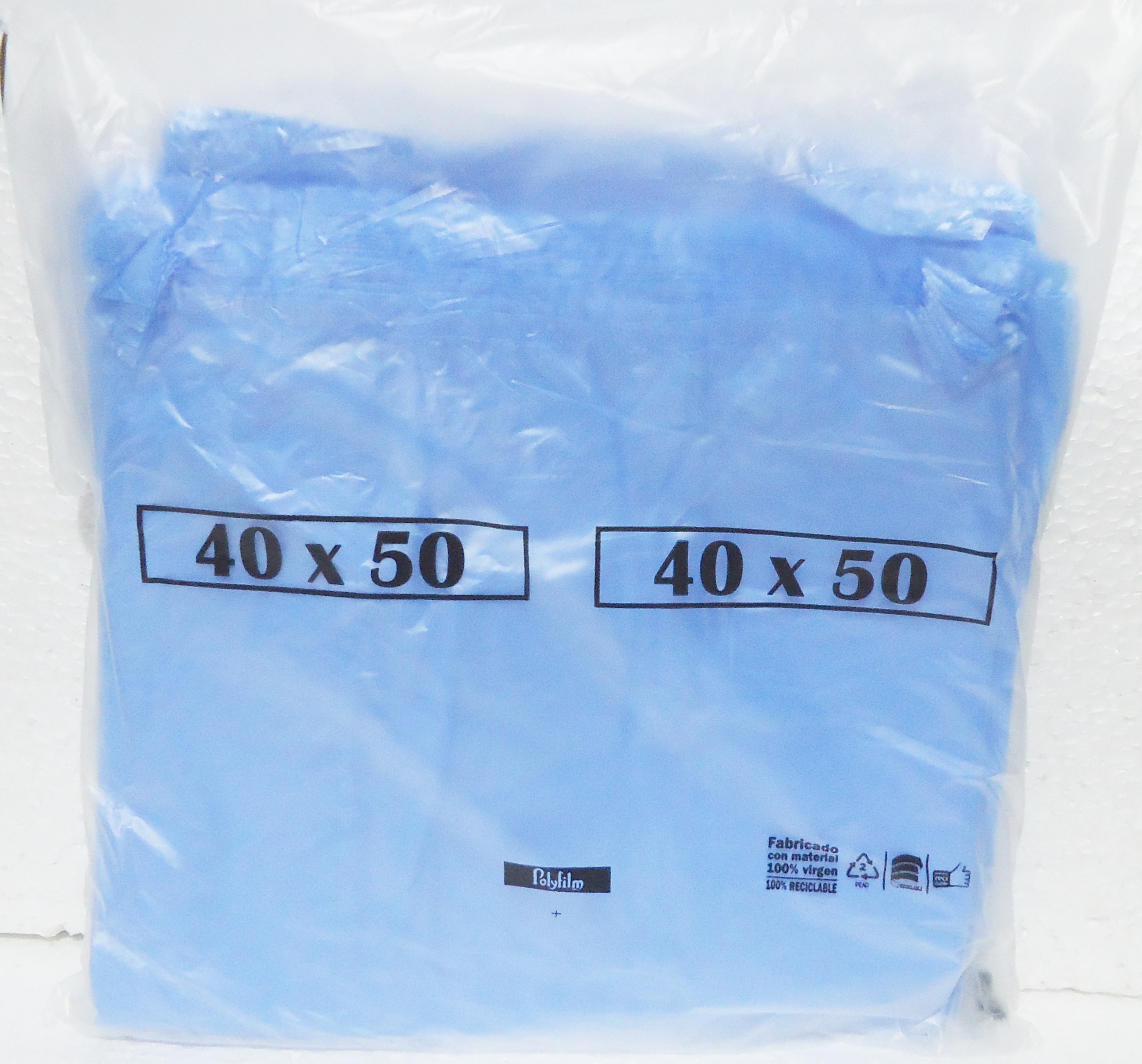 BOLSA CAMISETA A/D 40x50 AZUL