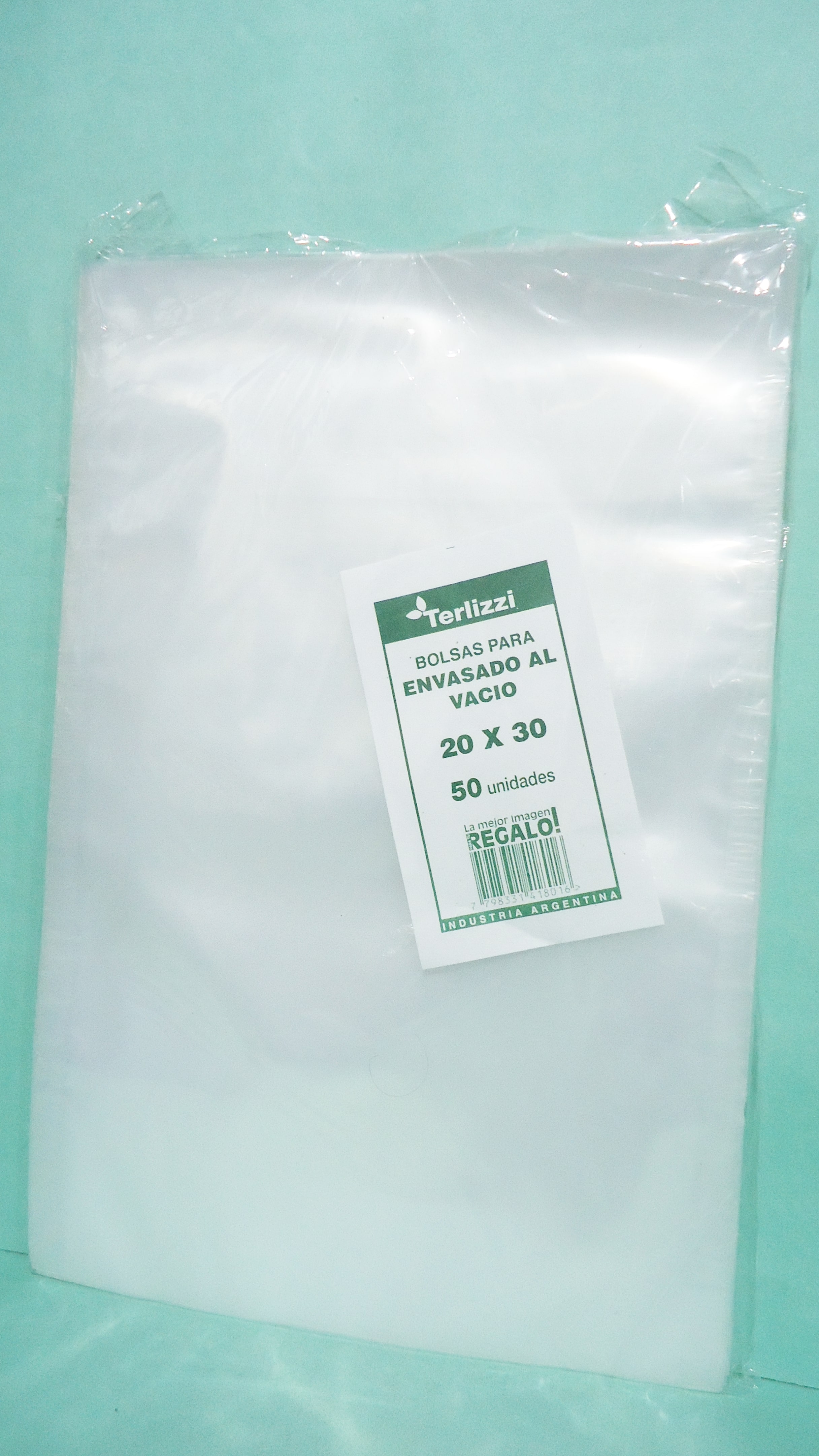 BOLSA PARA ENVASADO AL VACIO 20x30 x50