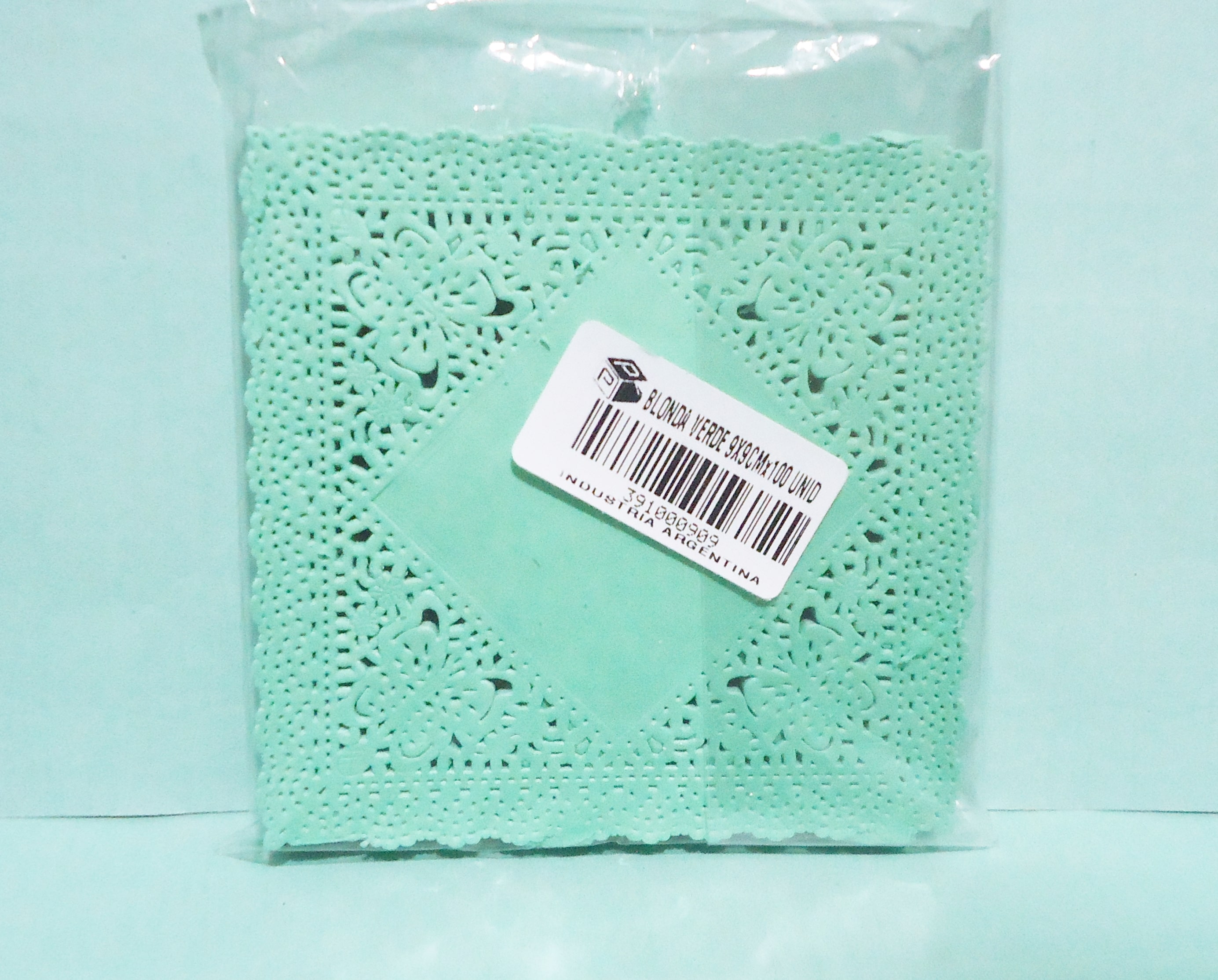 BLONDA CALADA COLOR 9x9 VERDE x100