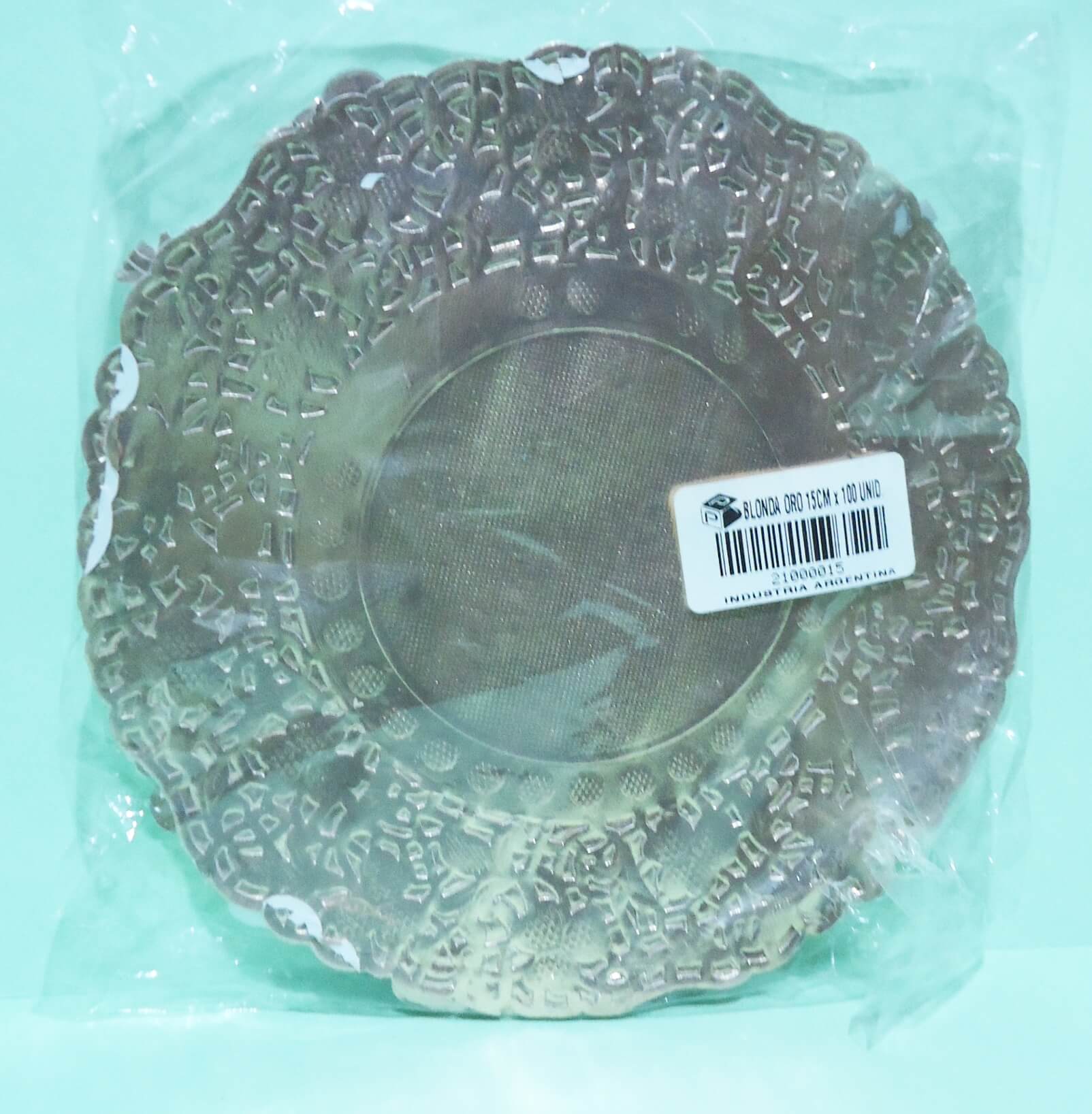 BLONDA CALADA METAL ORO 15cm x100