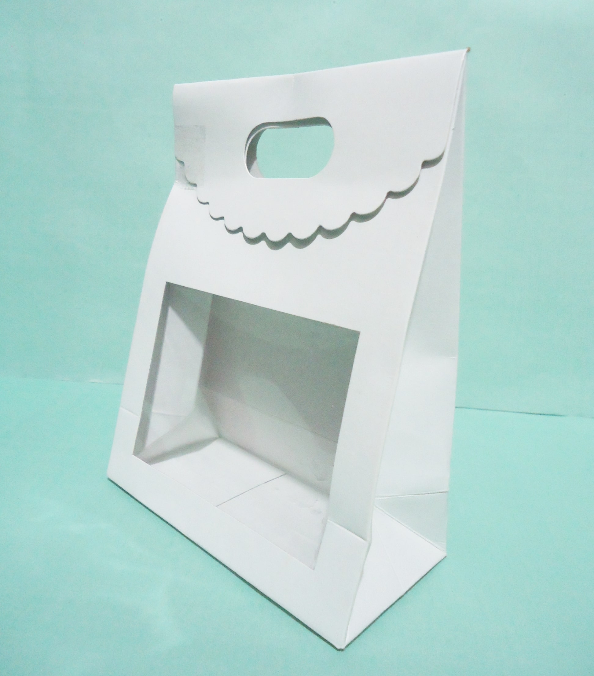 BOLSITA 76 CON VISOR BLANCA 16x13x6
