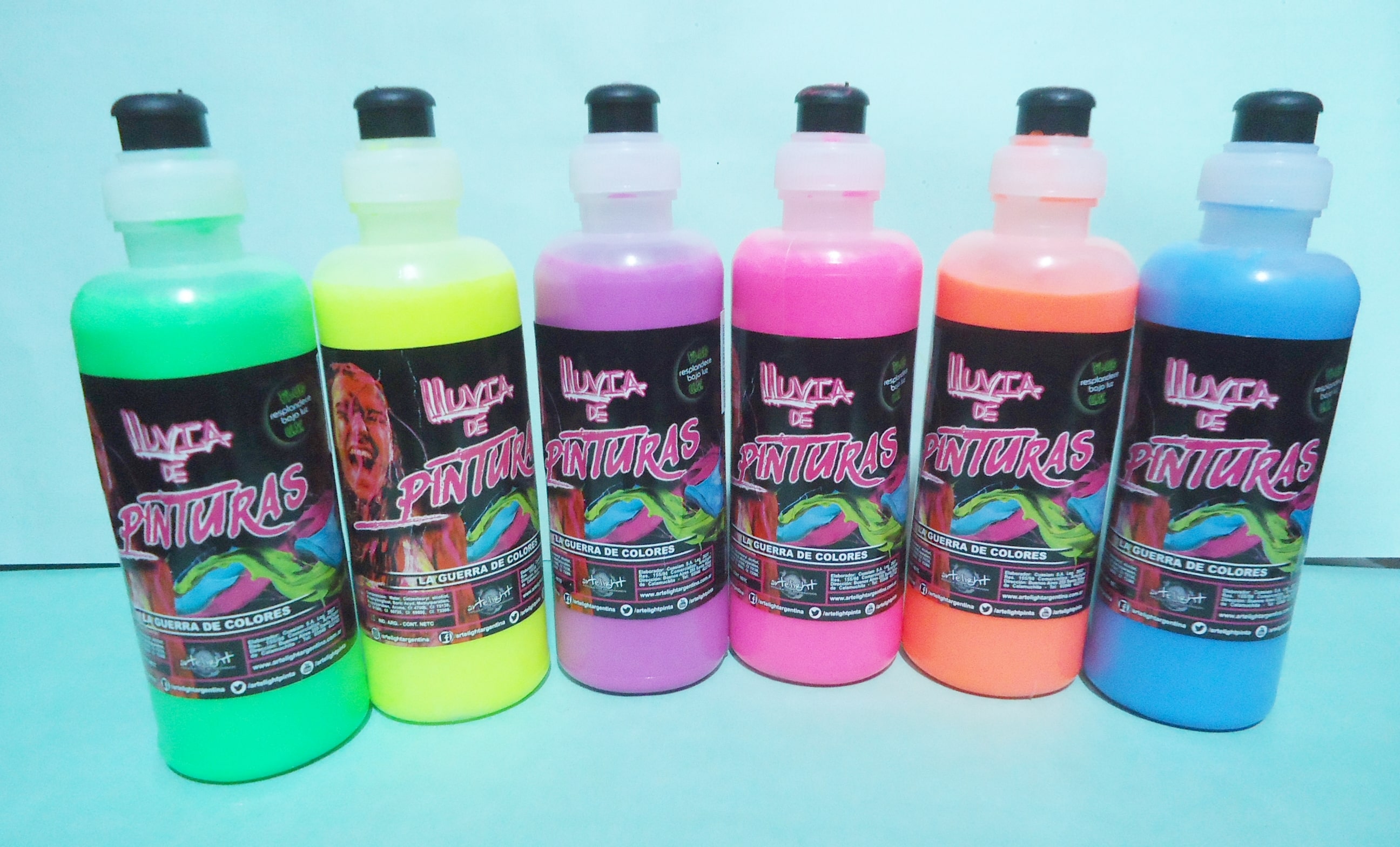PINTURA PARA EL CUERPO 500 ML x6