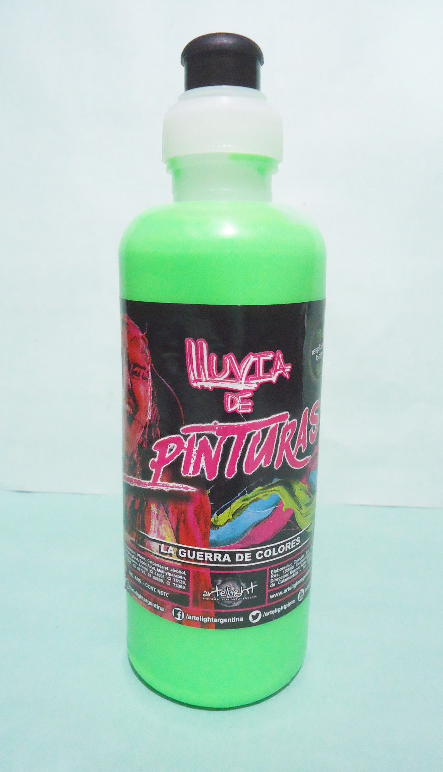 PINTURA PARA EL CUERPO 500 ML VERDE
