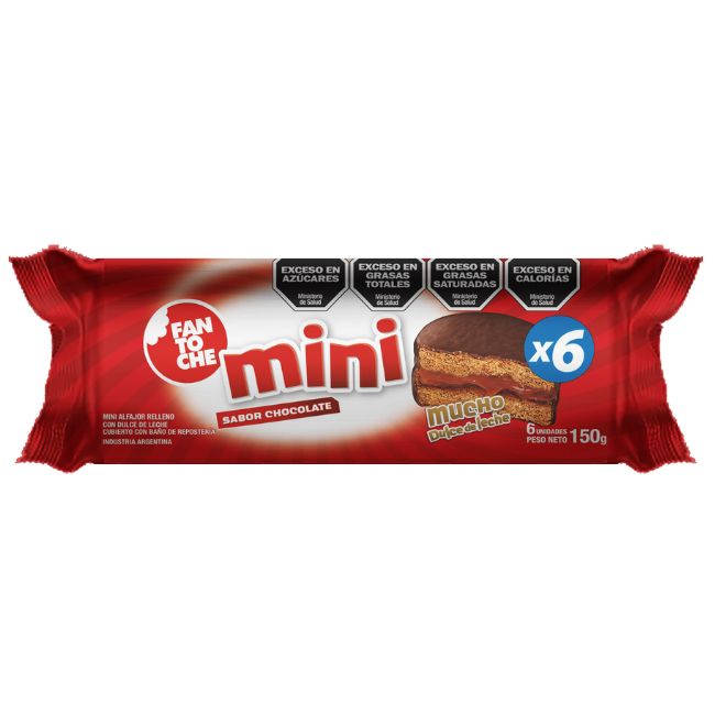 ALFAJOR FANTOCHE MINI x6 CHOCOLATE