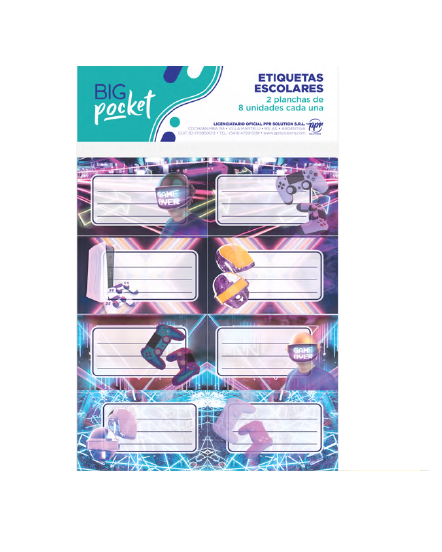 ETIQUETA PPR GAMEZONE X16