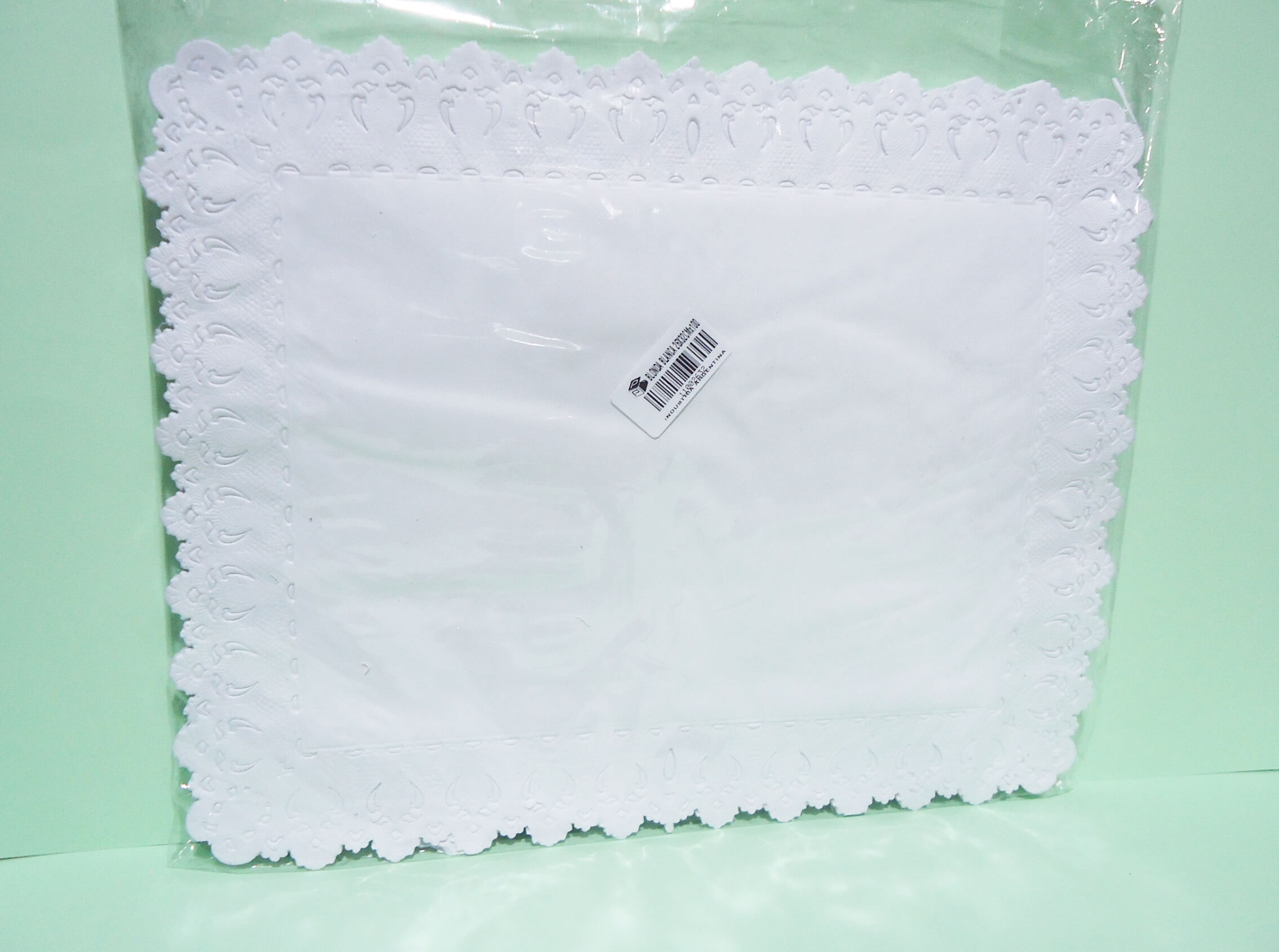 BLONDA CALADA BLANCA RECTAN 26x32 x100