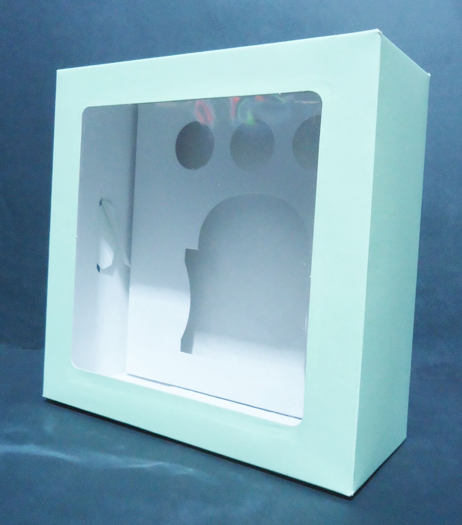CAJA 46 PARA TAZA VISOR BLANCA 19x19x08