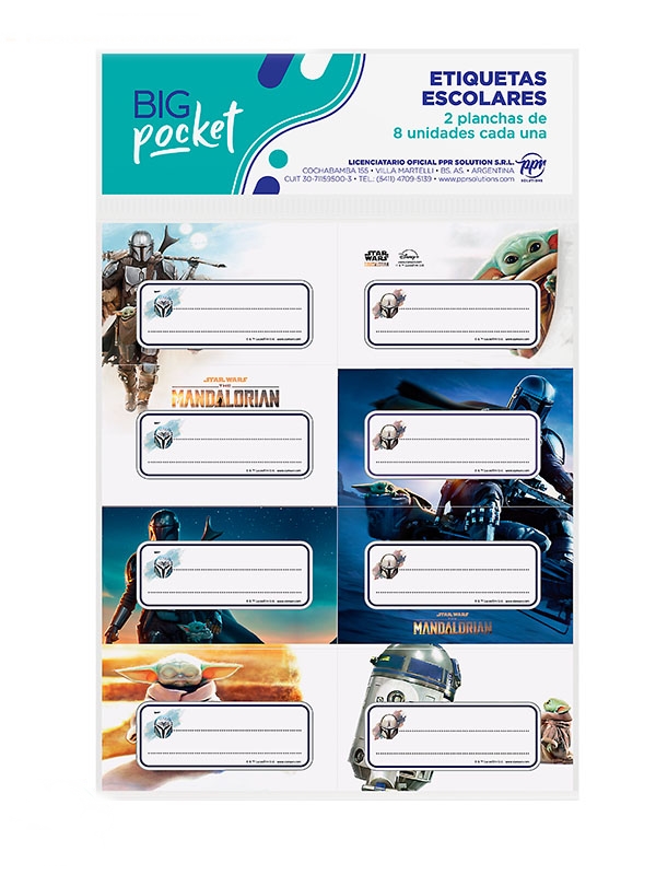ETIQUETA PPR STARWARS X16