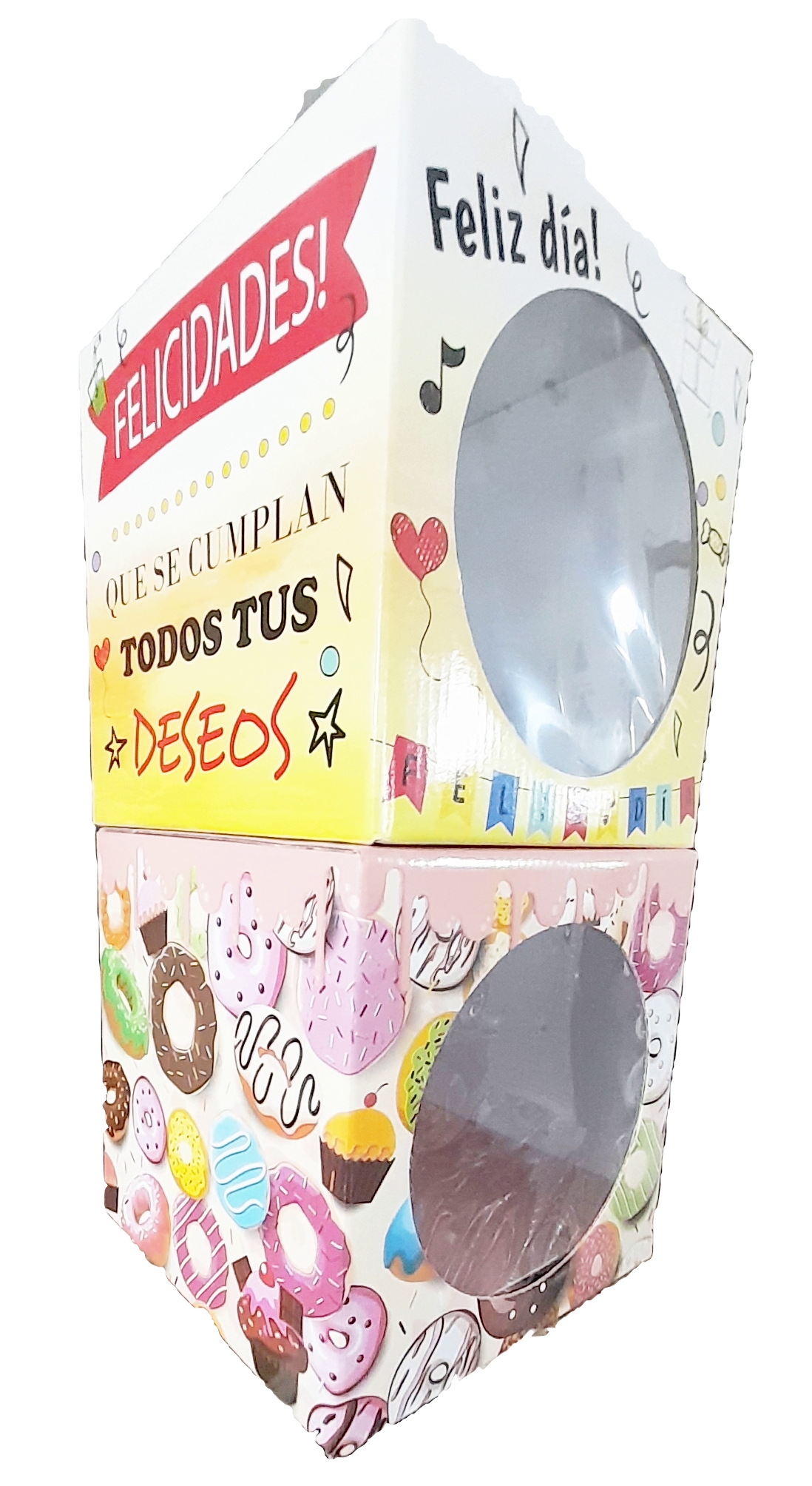 CAJA CARTON MICROBOX CUBO VENTANA 20X20