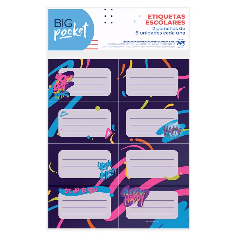 ETIQUETA PPR FLUO X16