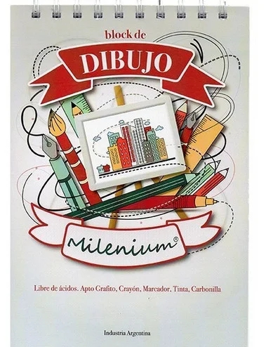 BLOCK DIBUJO A4 21X29.7 X40HS 120GR MILE