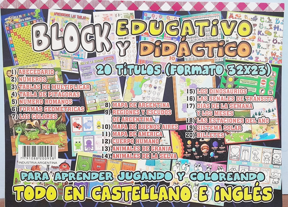 BLOCK Nº5 FANTASIA MANCHITAS X20HJ DIDAC
