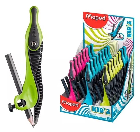 COMPAS MAPED KIDZ X24 CON LAPIZ