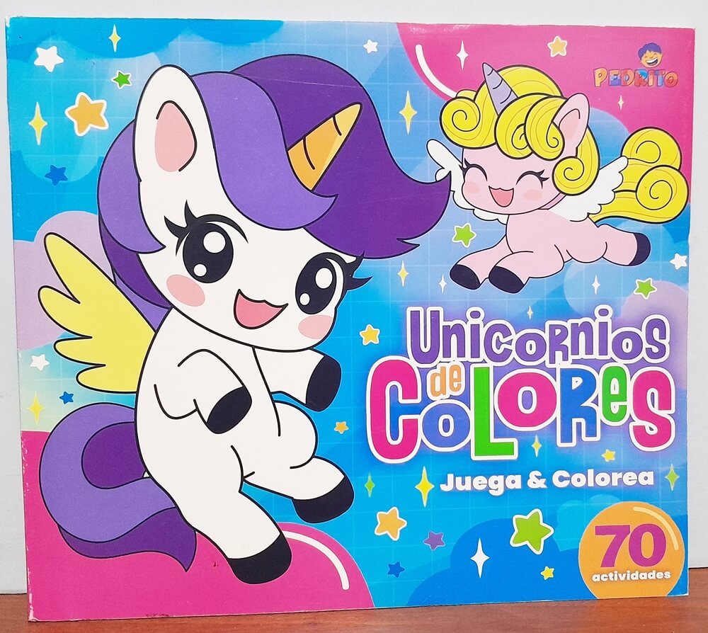 LIBRO DE COLOREAR X72HS UNICORNI PEDRITO