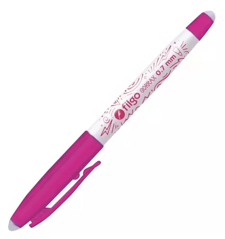 BOLIGRAFO BORRABLE FILGO BORRAX 0.7 ROSA