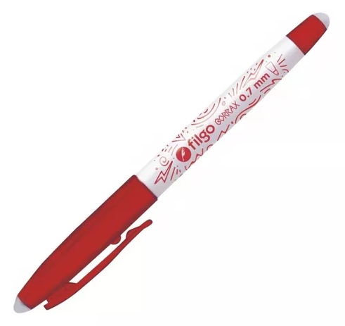 BOLIGRAFO BORRABLE FILGO BORRAX 0.7 ROJO