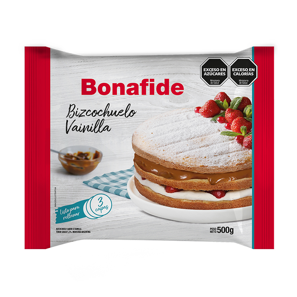 BIZCOCHUELO BONAFIDE REDONDO VAINILLA