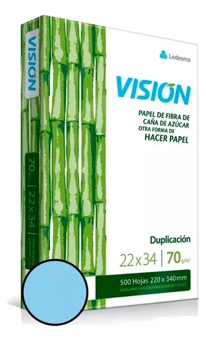 RESMA  70gr OFICIO 220x340 CELESTE