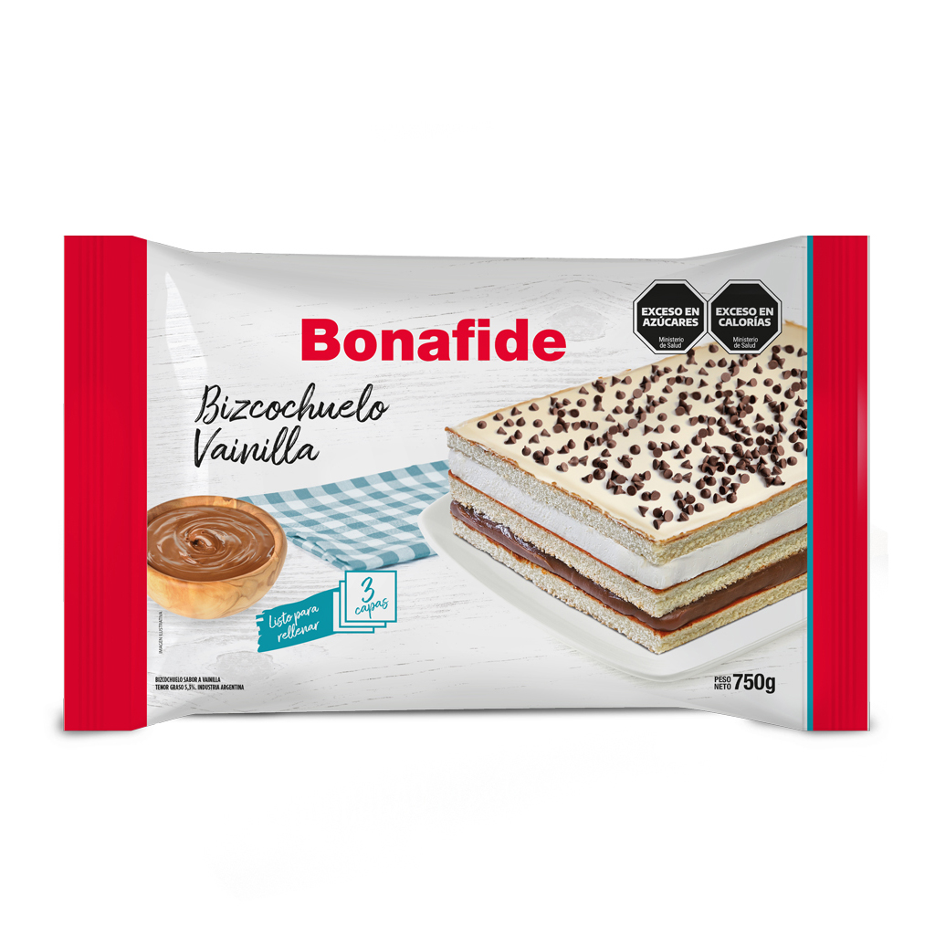 BIZCOCHUELO BONAFIDE RECTANGULAR VANILLA