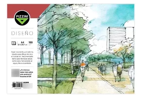 BLOCK DIBUJO A4 X150GR X30HJS PIZZINI
