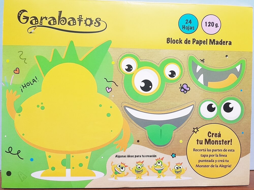 BLOCK DE DIBUJO KRAFT GARABATOS X24HJS