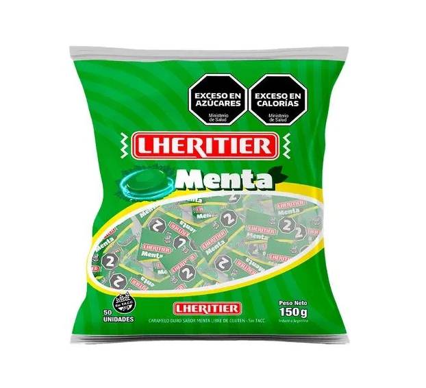 CARAMELO RIGIDO 150gr LHE MENTA