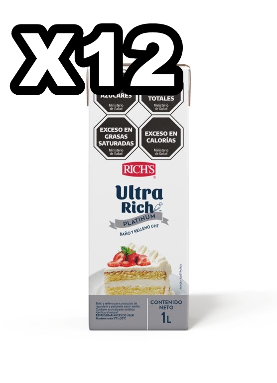 CREMA RICH ULTRA PLATINIUM 1 LITRO x12