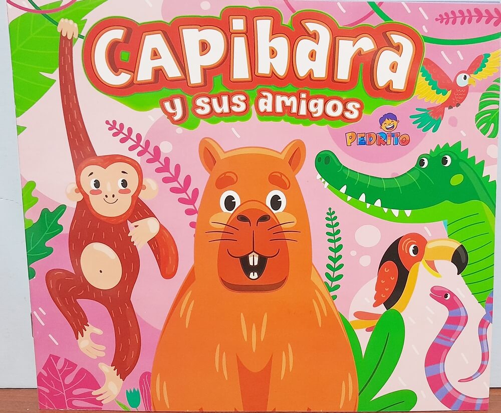 LIBRO DE COLOREAR CAPIBARA