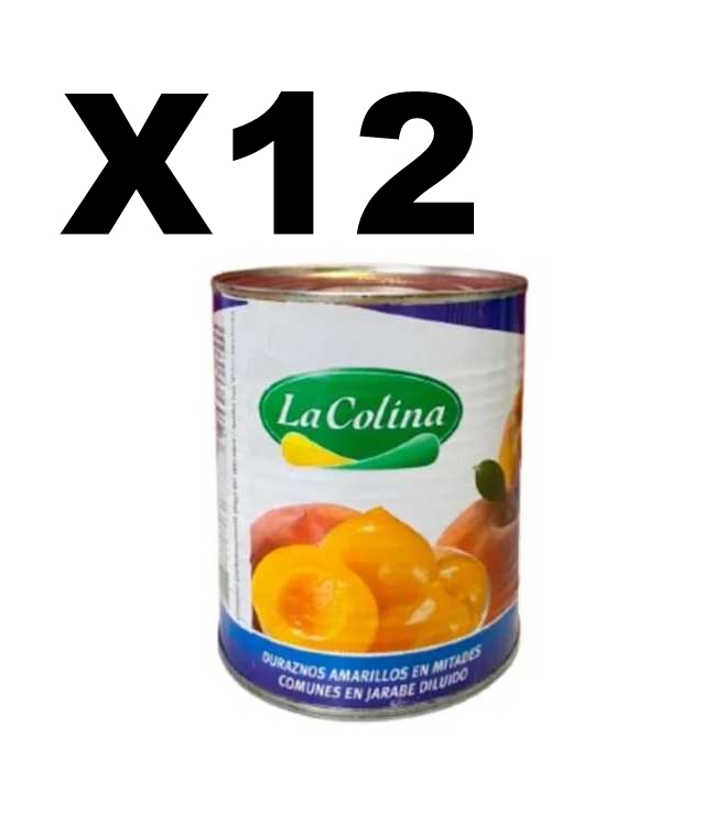 DURAZNO x820GR LA COLINA CAJA x12