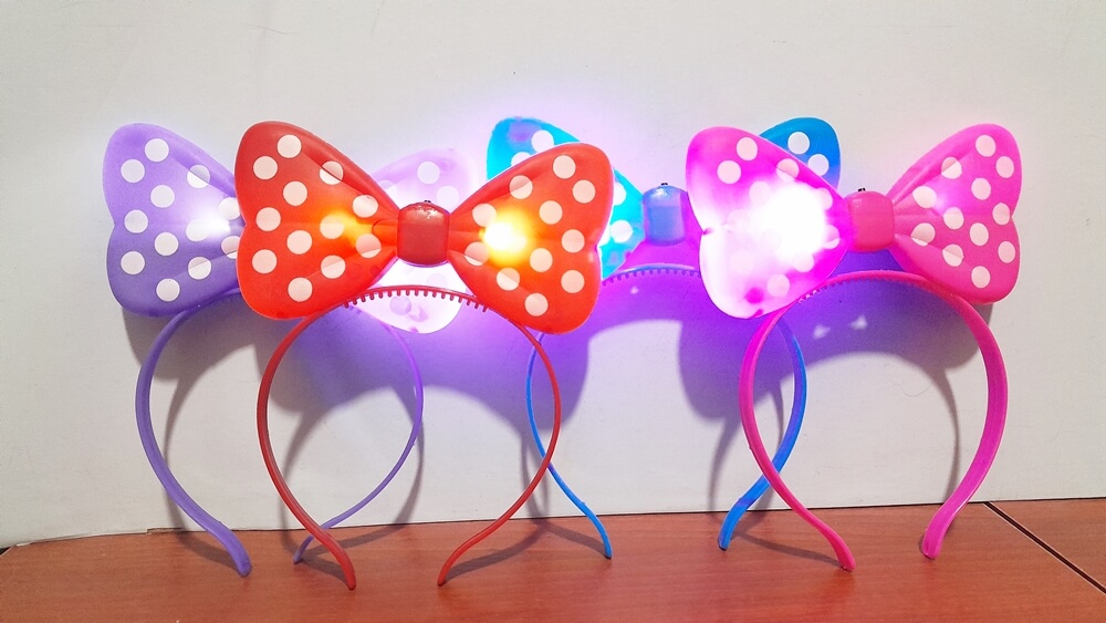 LUMINOSO LED VINCHA MINNIE COL. VS.