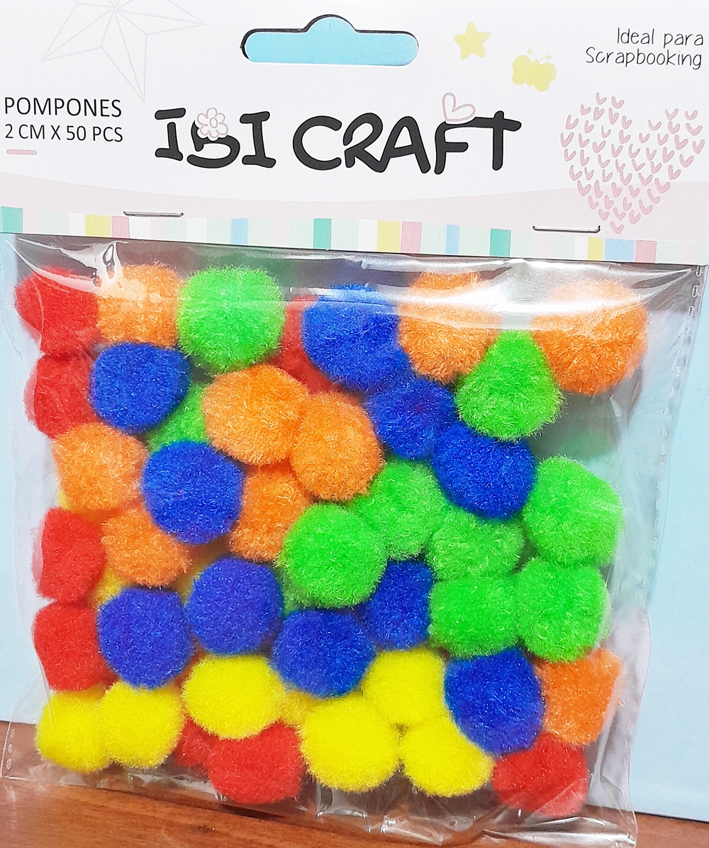 POMPON X50 IBICO 20MM SURTIDO