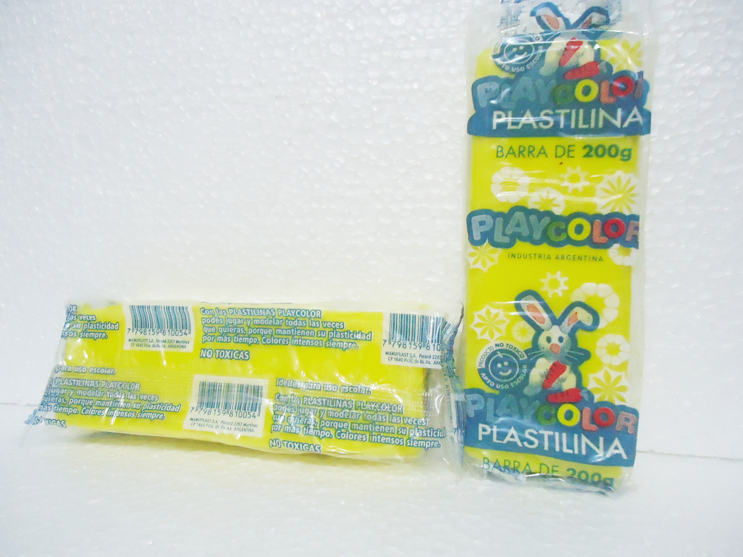 PLASTILINA PLAYCOLORx200gr AMARILLO