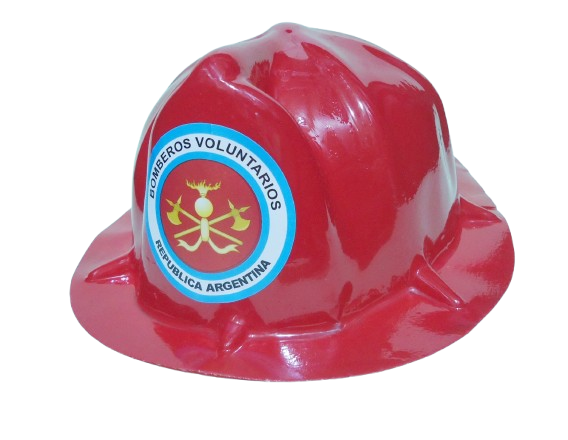 SOMBRERO BOMBERO PLASTICO RIGIDO