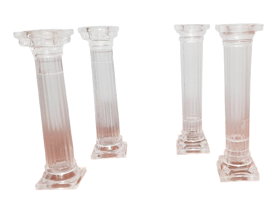 COLUMNA WILTON GRANDE 12cm CRISTAL X 4