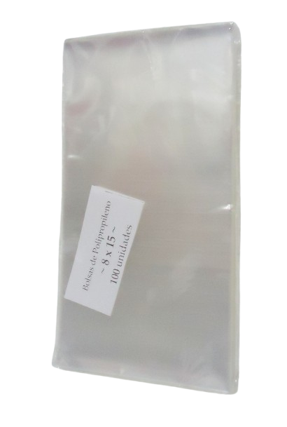 BOLSA POLIPROPILENO  8x15 X 100 APROX