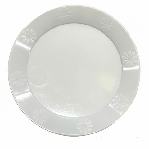 PLATO RIGIDO GRANDE 23cm BLANCO x10