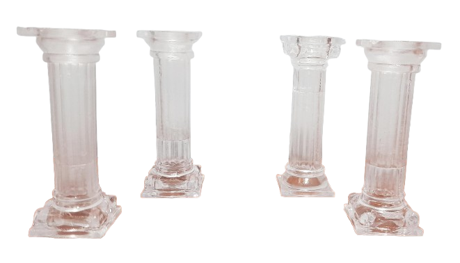 COLUMNA WILTON CHICA 9cm CRISTAL x 4