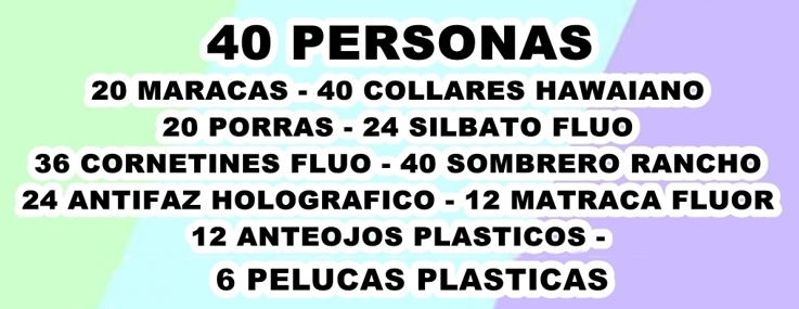 OFERTA CARIOCA 40 PERSONAS GDE
