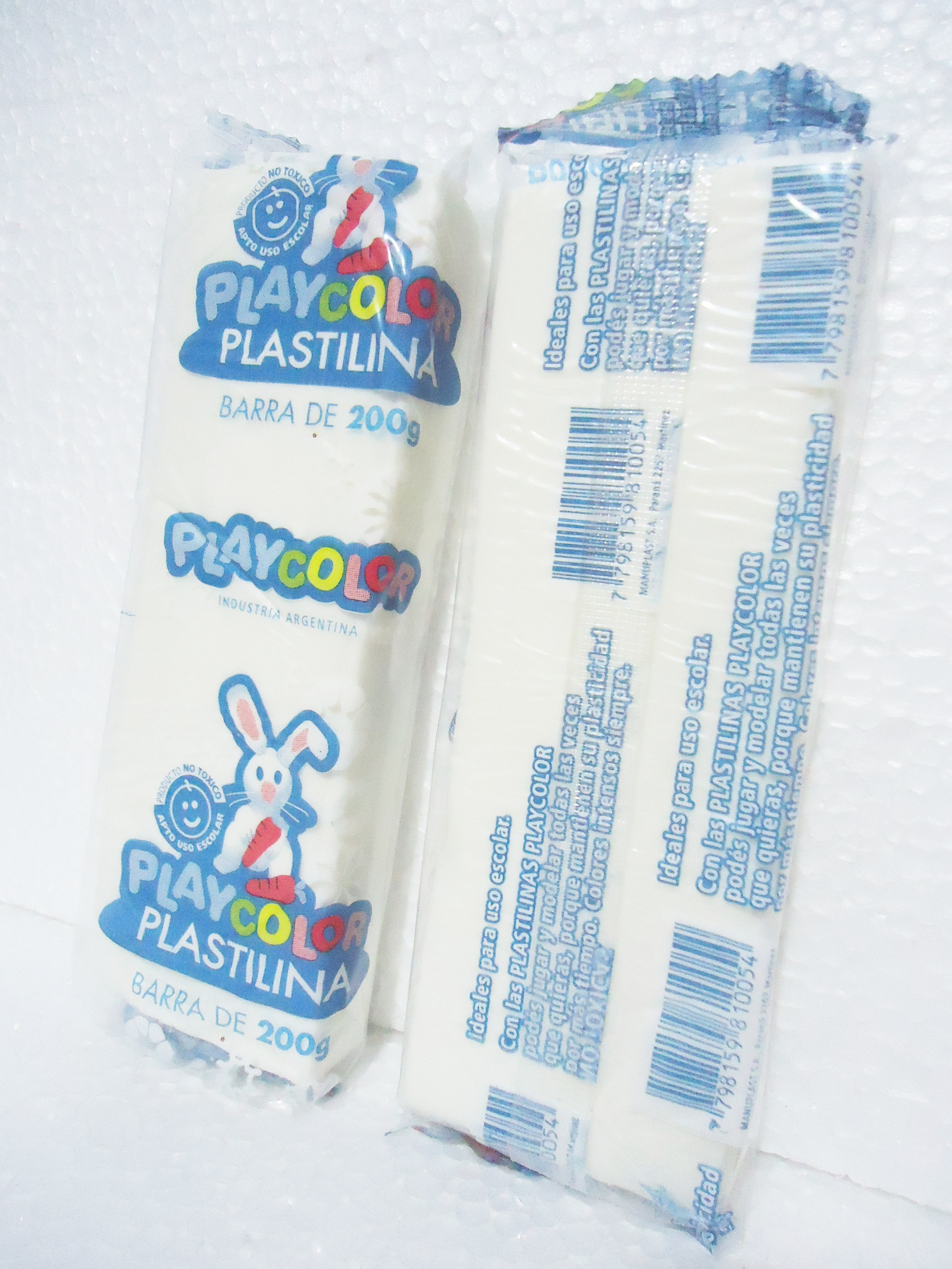 PLASTILINA PLAYCOLORx200gr BLANCO