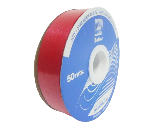 CINTA MOÑO  20x50 ROJA