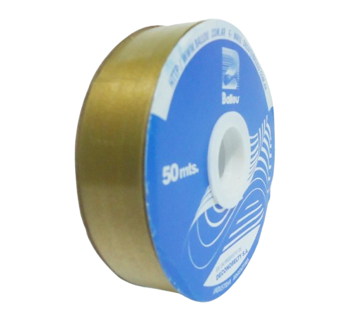 CINTA MOÑO  20x50 DORADO OPACO