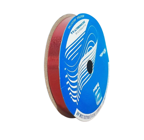 CINTA MOÑO  10X20  METAL ROJO