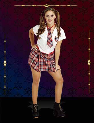 DISFRAZ CANDELA ADULTO COLEGIALA