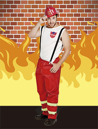 DISFRAZ CANDELA ADULTO BOMBERO