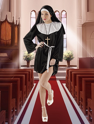 DISFRAZ CANDELA ADULTO MONJA