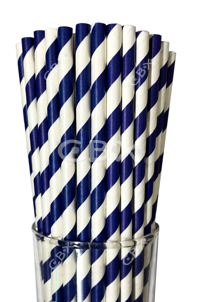 SORBETE POLIPAPEL X25 RAYADO AZUL